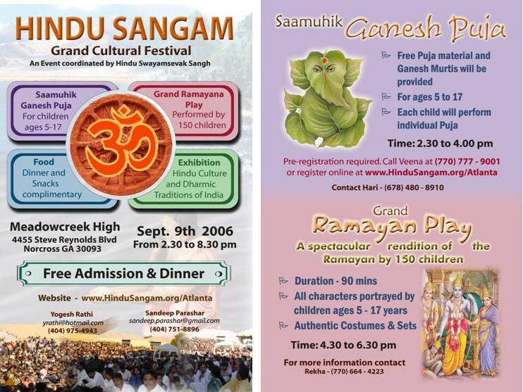 Saamuhik Ganesh Puja (by 250 Children) and a Grand Ramayan Play 